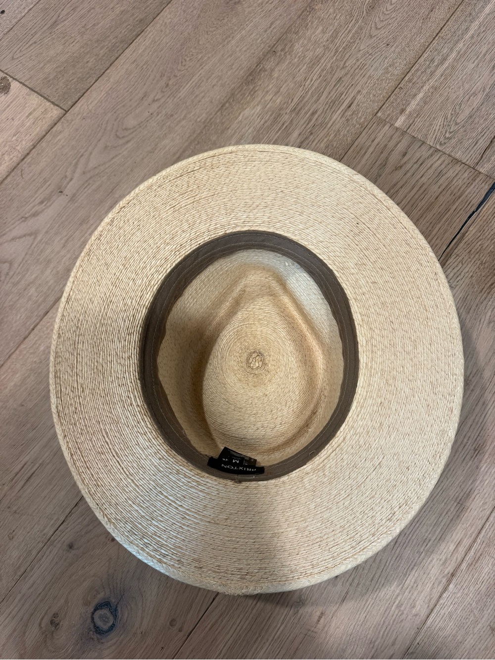 Brixton Marcos Fedora straw hat - Natural - sz Medium - Picture 5 of 10